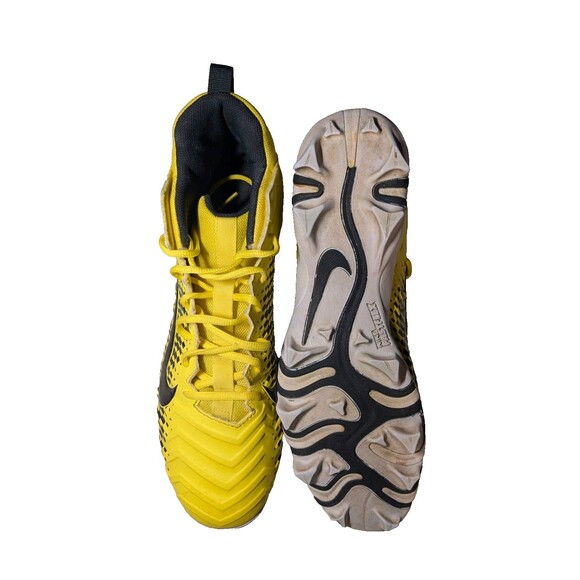 Nike Alpha FastFlex Green Yellow Bk / W Football Cleats Men Size 13 AQ7653-700 - Picture 4 of 5